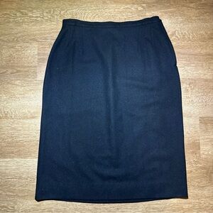 Pendleton Womens Skirt 16 Black‎ Wool Classic USA Cottage Vintage